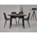 Керамический стол TM-87-1 айс грей  +  черный Vetro mebel