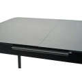 Керамический стол TM-87-1 айс грей  +  черный Vetro mebel