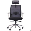 Кресло Install White, Alum, Black/Black AMF