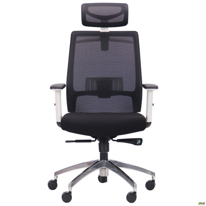 Кресло Install White, Alum, Black/Black AMF