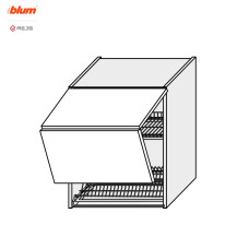Кухонная секция Миллениум WG верхняя 60ВС/720 2дв Сушка Aventos Pro Blum  +  Rejs ML-474W/01 MiroMark