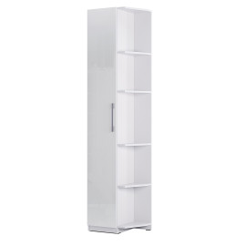 Шкаф угловое окончание Левое Фемели / Family Глянец Белый MiroMark FM-15-WB