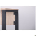 Компьютерный стол Pluto ST L (1200х600х750) Дуб Эндгрейн/Черный графит AMF