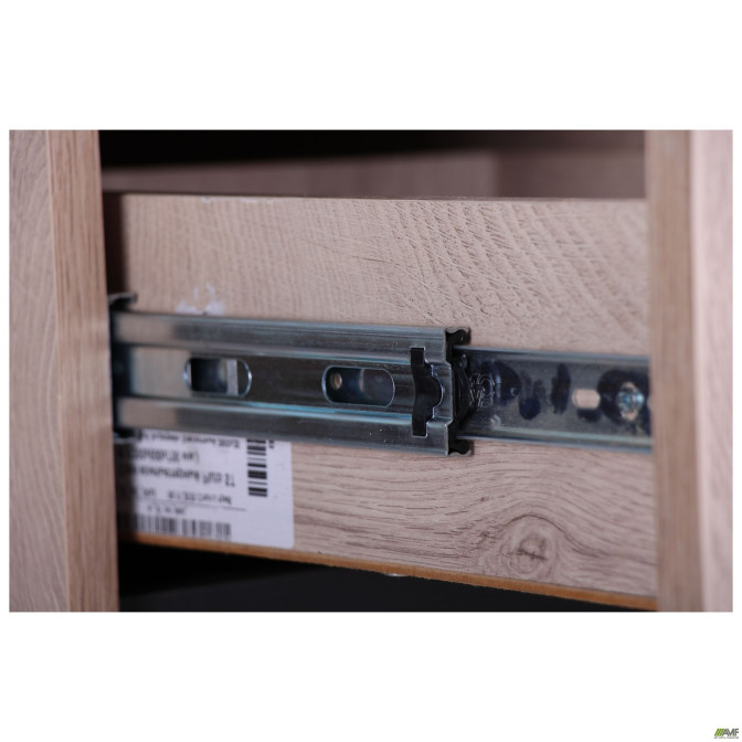 Компьютерный стол Pluto ST L (1200х600х750) Дуб Эндгрейн/Черный графит AMF