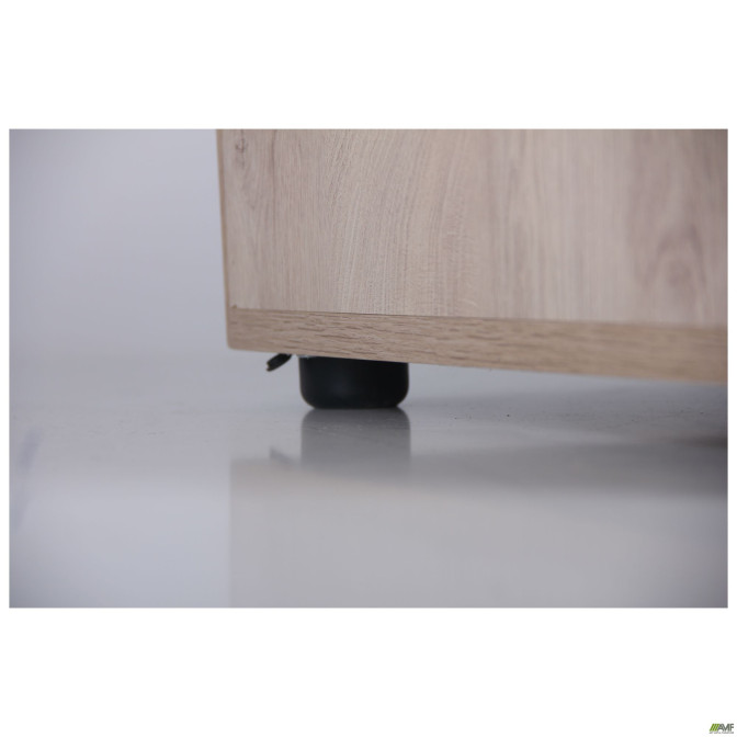 Компьютерный стол Pluto ST L (1200х600х750) Дуб Эндгрейн/Черный графит AMF