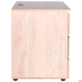 Компьютерный стол Pluto ST L (1200х600х750) Дуб Эндгрейн/Черный графит AMF