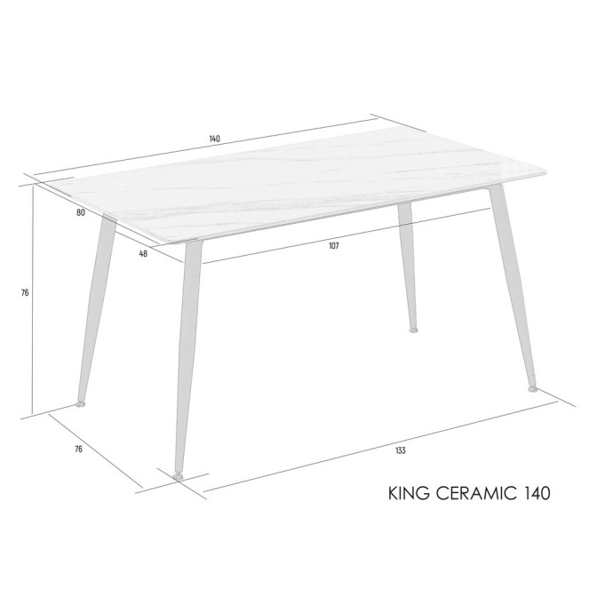 Стіл Кінг кераміка / KING CERAMIC Intarsio