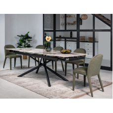 Керамический стол Пино TML-1200 Патагония  +  черный Vetro mebel