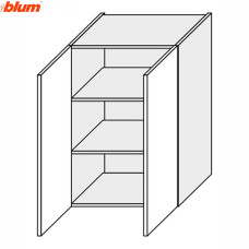 Кухонная секция Валенсия верхняя 80В/900 2дв Pro Blum VL-585W/9003 MiroMark