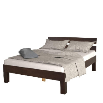 Ліжко дерев'яне Дженні колір Горіх Mebel Servise