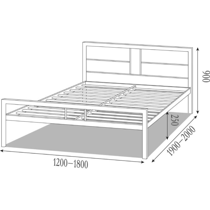Кровать металлическая Дабл Металл-Дизайн фото