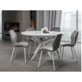 Керамический стол Офелия TML-1250 калакатта кристалл  +  белый Vetro mebel