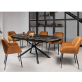 Керамический стол Пино TML-1200-1 пьер блэк  +  черный Vetro mebel