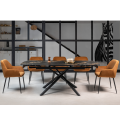 Керамический стол Пино TML-1200-1 пьер блэк  +  черный Vetro mebel