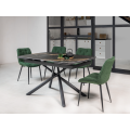 Керамический стол Пино TML-1200-1 пьер блэк  +  черный Vetro mebel