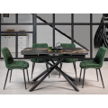 Керамический стол Пино TML-1200-1 пьер блэк  +  черный Vetro mebel