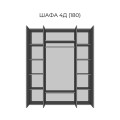 Шкаф 4Д 1800 Вивиан Мир Мебели
