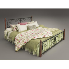 Ліжко Крокус на дерев'яних ніжках Tenero