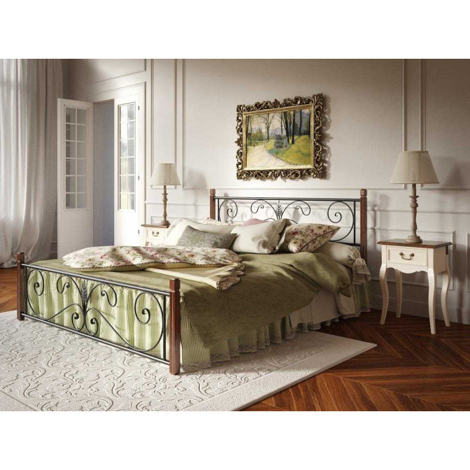 Ліжко Крокус на деревяних ніжках Tenero фото