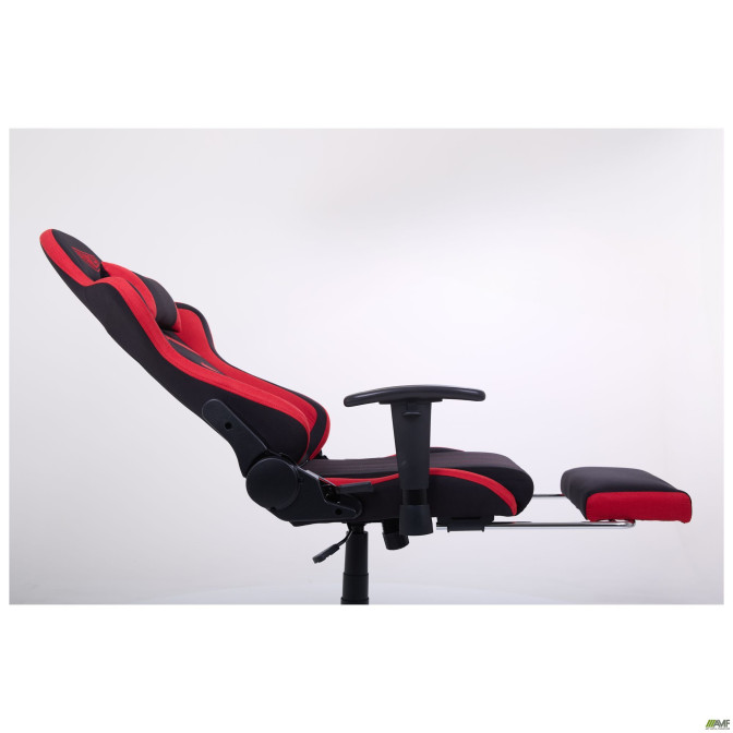 Крісло VR Racer Textile Craft чорний/червоний AMF