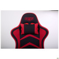 Крісло VR Racer Textile Craft чорний/червоний AMF