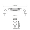 Ручка металлическая СС-128мм HL-05-BL MiroMark