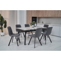 Стул M-70 серый  +  черный Vetro mebel