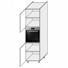 Кухонная секция Валенсия Пенал 60ПД/2140 Духовка VL-761W/9003 MiroMark