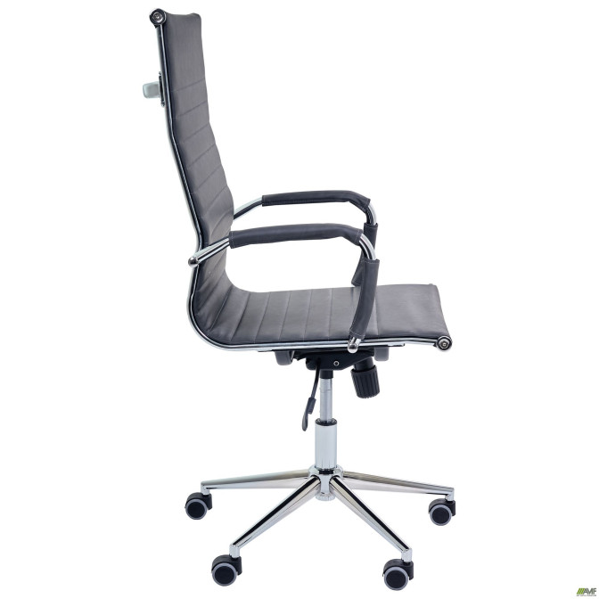 Кресло Slim HB Хром Tilt WAX Black Grey AMF