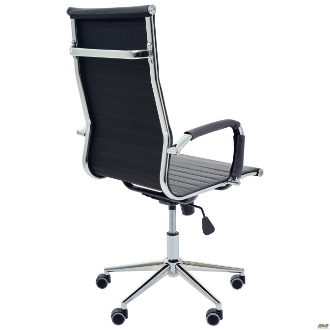 Кресло Slim HB Хром Tilt WAX Black Grey AMF