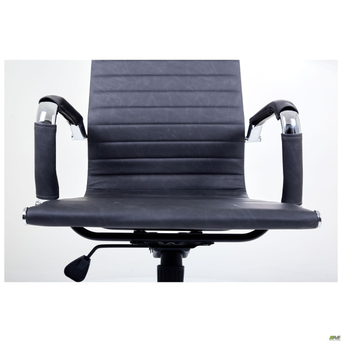 Кресло Slim HB Хром Tilt WAX Black Grey AMF