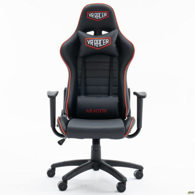 Кресло геймерское VR Racer Original Aragon черный/красный AMF