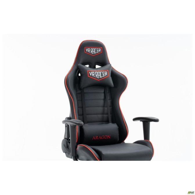 Кресло геймерское VR Racer Original Aragon черный/красный AMF