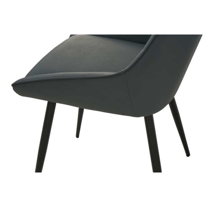 Стул M-75 серый  +  черный Vetro mebel