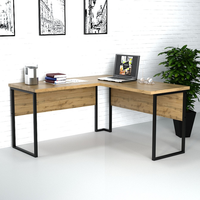 Кутовий офісний стіл СУЛ-1 Гамма стиль фото