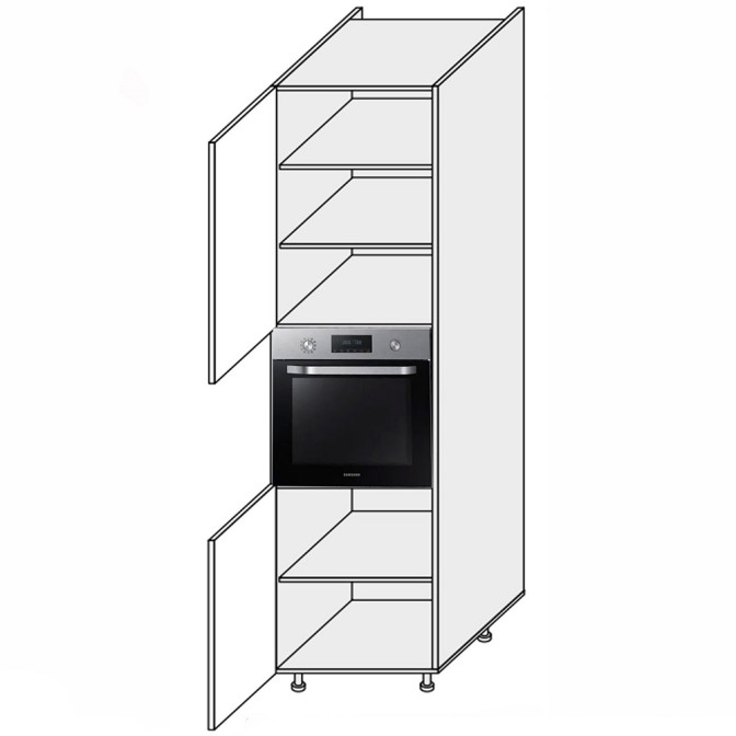 Кухонная секция Глори Пенал 60ПД/2320 Духовка GL-865W/01 MiroMark