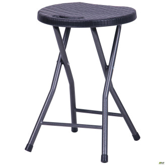 Табурет складной Сеат пластик Rattan Black AMF