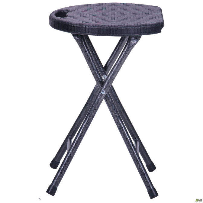 Табурет складной Сеат пластик Rattan Black AMF