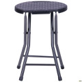 Табурет складной Сеат пластик Rattan Black AMF