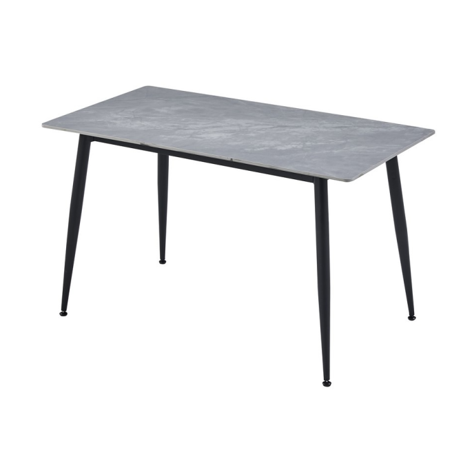 Обеденный керамический стол TM-100 ребекка грей + черный Vetro mebel