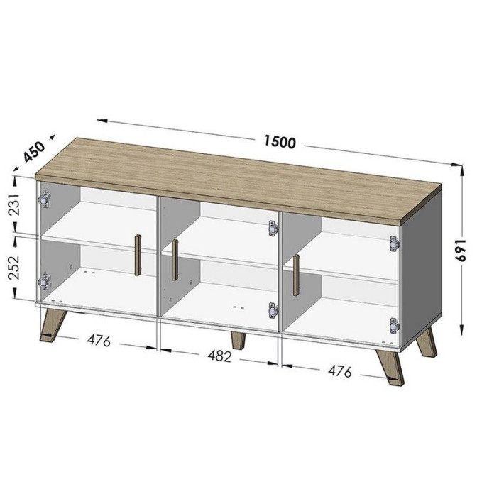 Комод Lotta 3D 150 Cama фото