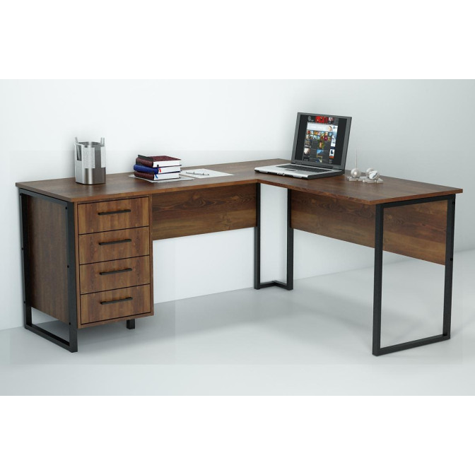 Кутовий офісний стіл СУЛ-2-1 Гамма стиль фото