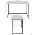 Стіл розкладний Fold FL1000 (1000х600х750Н) чорний/Сірий Шифер AMF