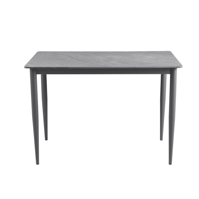 Обеденный керамический стол TM-110 ребекка грей серый Vetro mebel