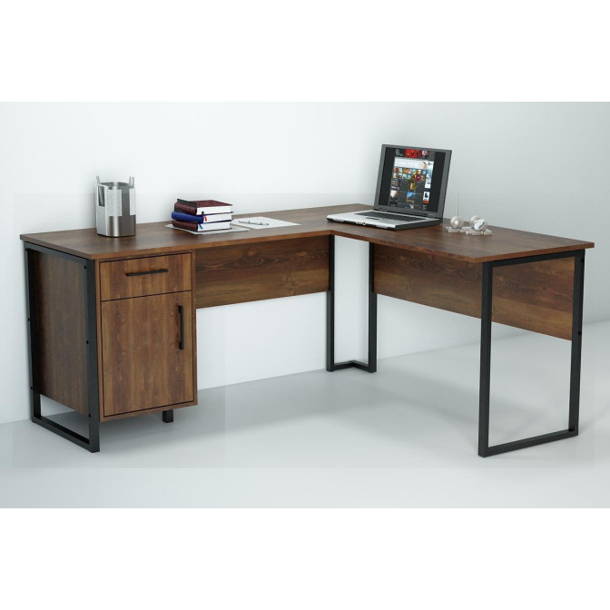 Кутовий офісний стіл СУЛ-4-1 Гамма стиль фото