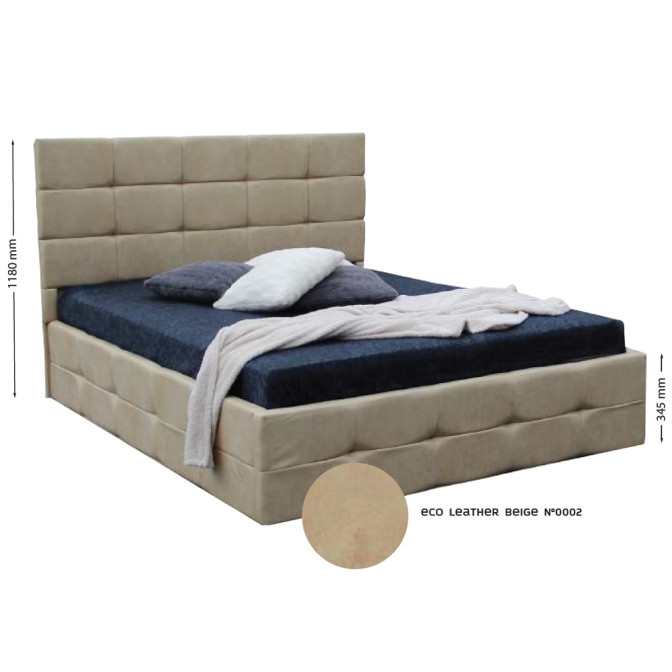 Кровать Мягкая обивка с подъёмным механизмом 1,6x2,0 Бристоль / Bristol MiroMark SF-46-BR
