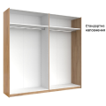 Шкаф-купе 2,5x2,1 Белла / Bella Глянец Белый MiroMark BL-21-WB