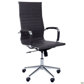 Крісло Slim HB Хром Tilt WAX Dark Grey AMF