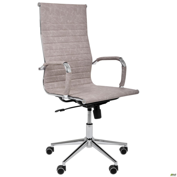 Кресло Slim HB Хром Tilt WAX Light Grey AMF