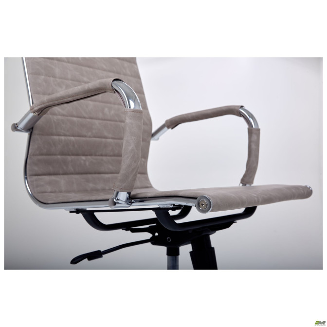 Кресло Slim HB Хром Tilt WAX Light Grey AMF